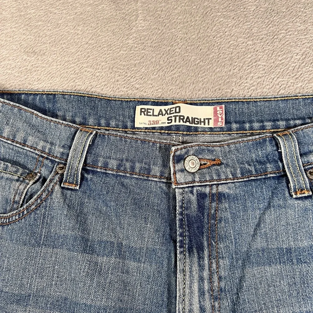Levis 559 Jeans Mens 36x32 (Fits 38x30) Blue Relaxed Straight‎ Mid Rise Y2K